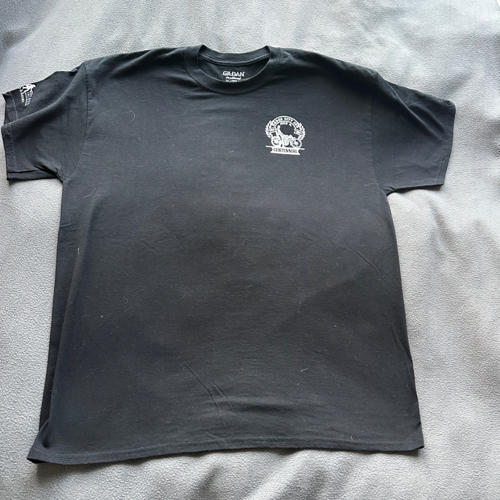 Gildan T-Shirt Mens XL Dodge City 300 Centennial Boot Hill Casino Black Graphic